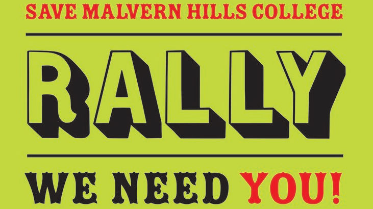 Save Malvern Hills College flyer